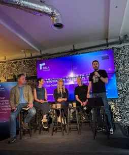 James Hobbs on the panel at the BIMA awards