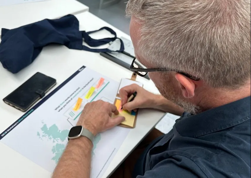 What3Words activity - person getting involved
