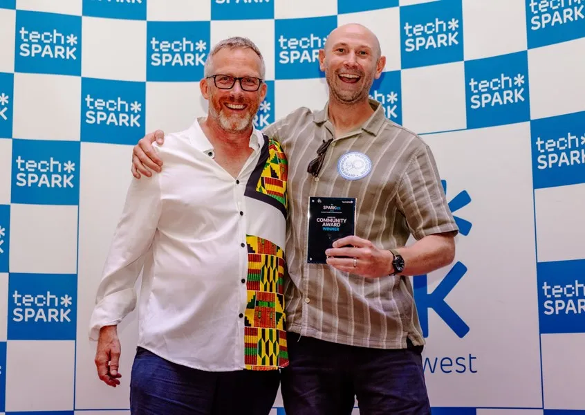 Sparkies 2026 - Tom Harber collecting the award